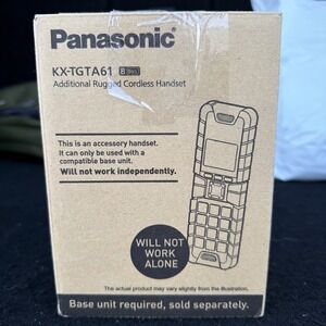 Panasonic KX-TGTA61 B Additional Rugged Waterproof Black Cordless Handset Phone